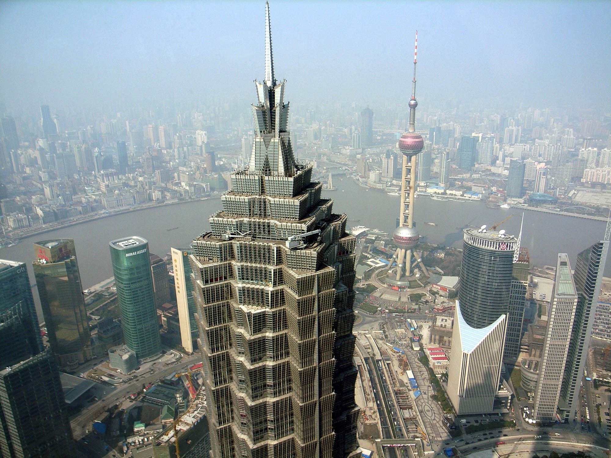 Jin Mao Tower in Shanghai, China
